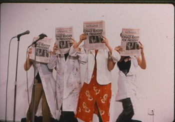 Performance by Disband at Hallwalls, 1980.