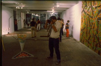 Opening of Summerspace, a series of group exhibitions held at Hallwalls, 1981.